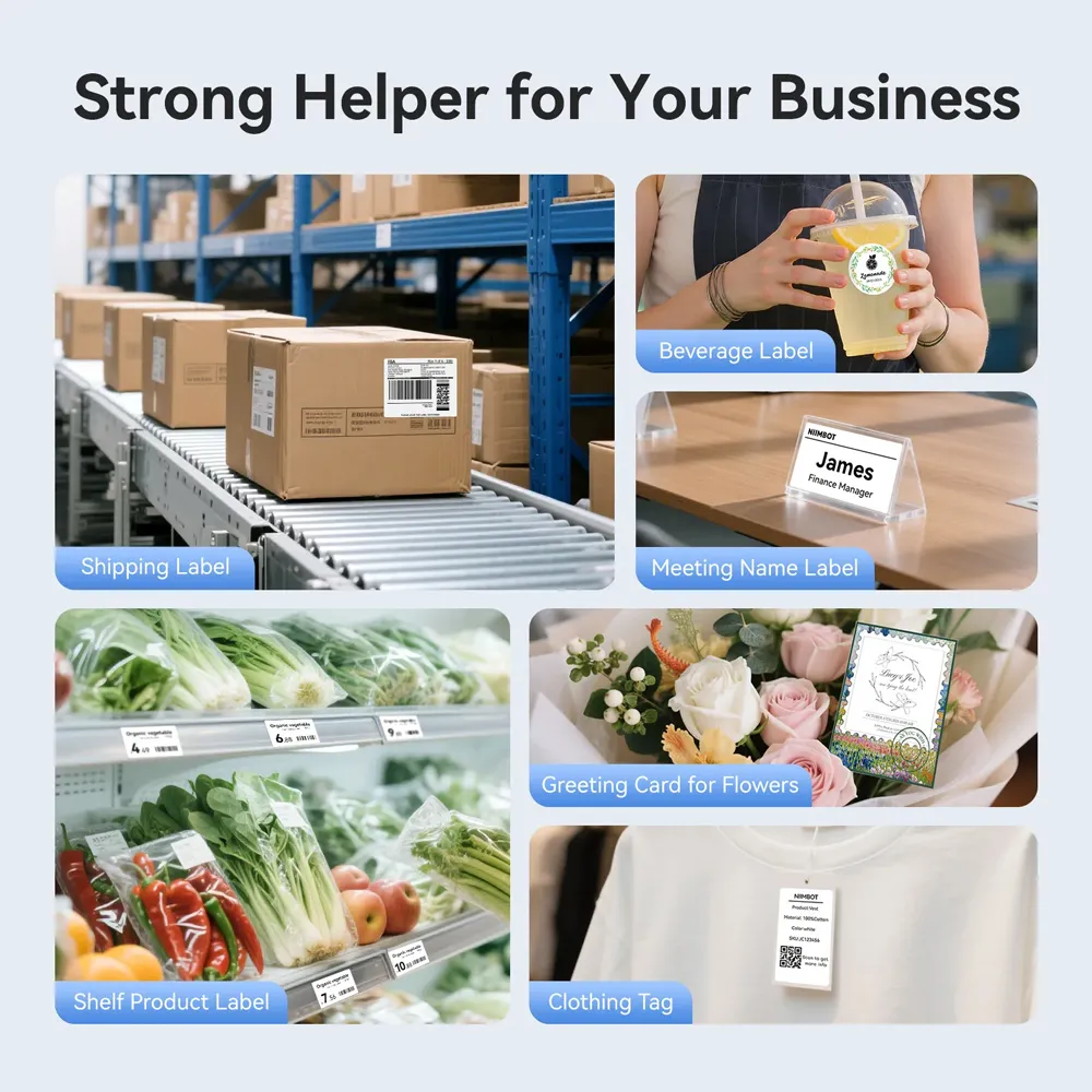 NIIMBOT smart θερμικός εκτυπωτής ετικετών B4, 203dpi, Bluetooth, μπλε