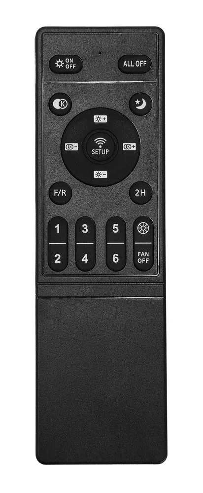 POWERTECH ανεμιστήρας οροφής PT-1560 με LED φως, 45W, Φ50x20cm, μαύρος