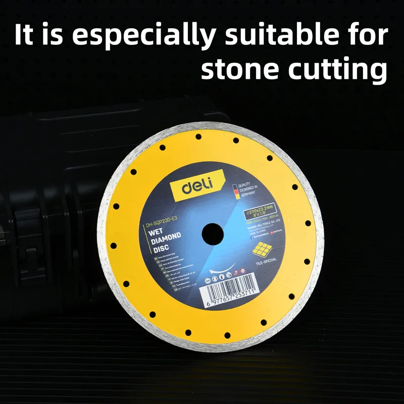 DELI δίσκος κοπής διαμαντέ DH-SQP230-E3, δομικών υλικών, 230mm, 6650rpm, wet