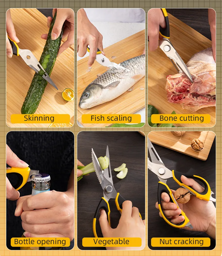 DELI ψαλίδι πολλαπλών χρήσεων DL358019, 225mm