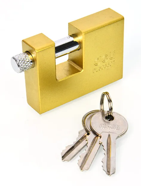 DELI λουκέτο τάκου με κλειδί DL508307, heavy duty, 70mm