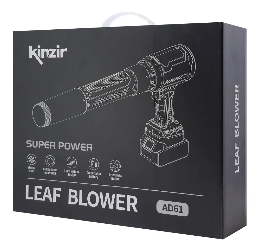 KINZIR ηλεκτρικό air duster AD61, 800W, 2000mAh, Brushless, μαύρο