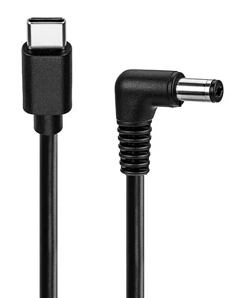 POWERTECH καλώδιο τροφοδοσίας USB-C σε DC CAB-UC096, 5.5x2.5mm, 1m, μαύρο