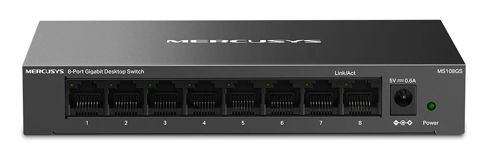 MERCUSYS desktop switch MS108GS, 8x Gigabit θύρες, V1.0