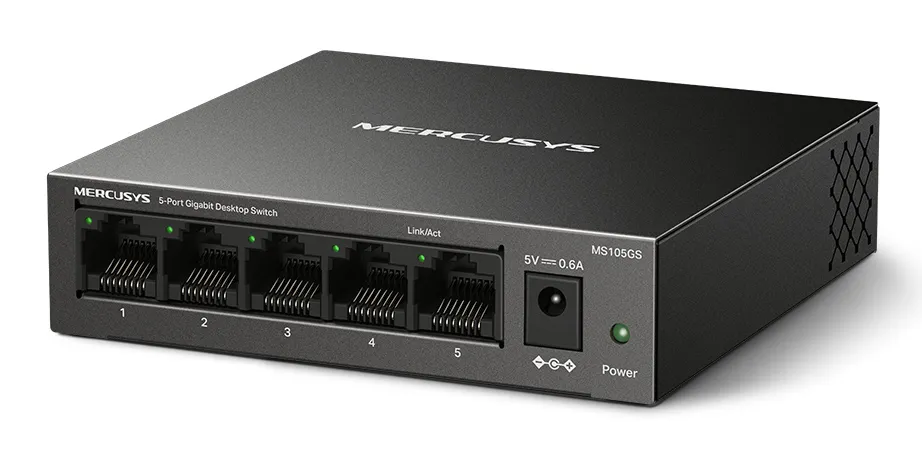 MERCUSYS desktop switch MS105GS, 5x Gigabit θύρες, V2.0