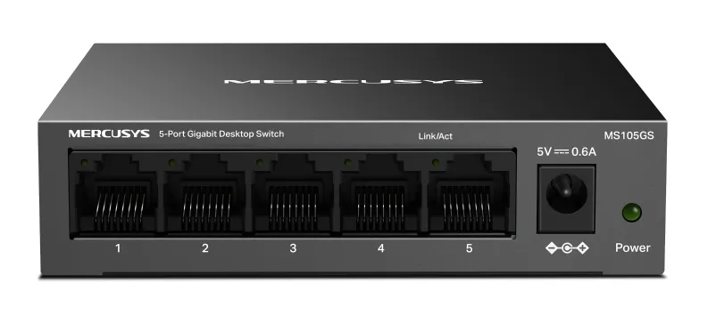 MERCUSYS desktop switch MS105GS, 5x Gigabit θύρες, V2.0