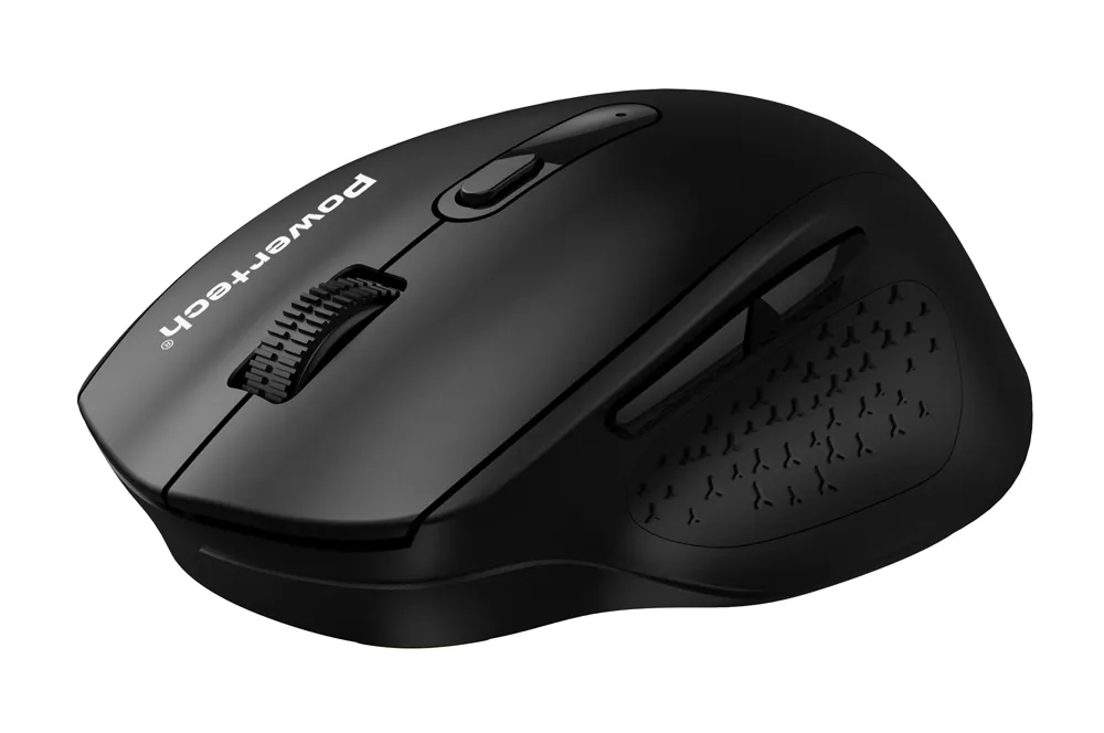POWERTECH ασύρματο ποντίκι PT-1578, 2.4GHz & Bluetooth, έως 4000DPI, μαύρο