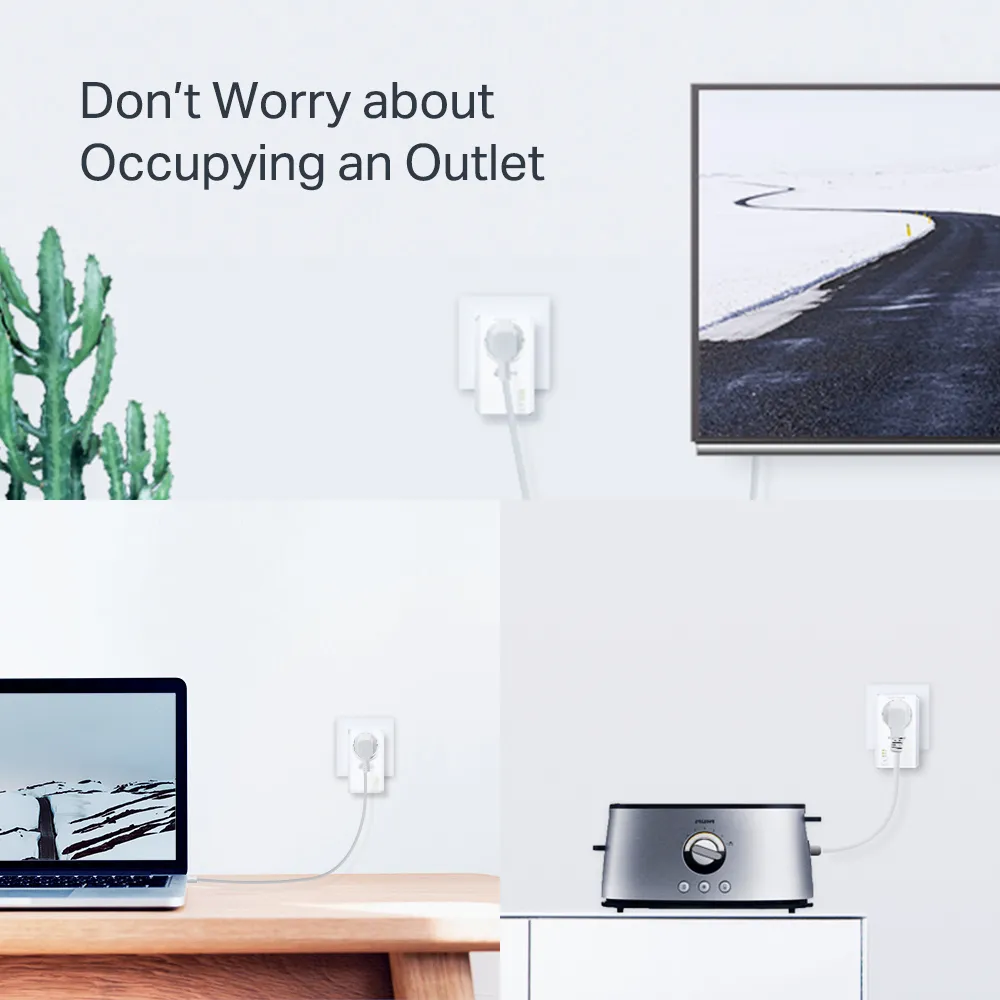 TP-LINK powerline kit TL-PA7027P KIT, passthrough, AV1000 1000Mbps, V1.0