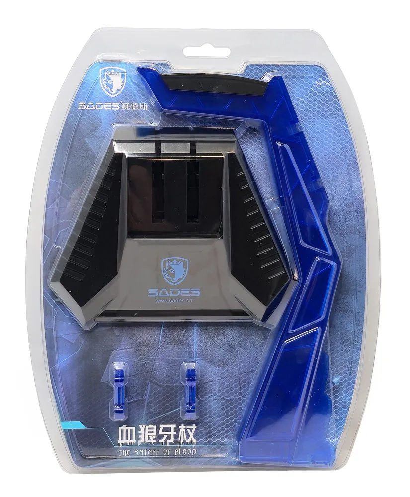 SADES επιτραπέζια βάση ακουστικών Wolfbone, μπλε