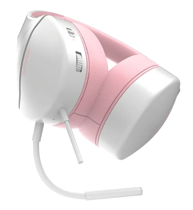 SADES gaming headset Spower, 3.5mm σύνδεση, 40mm, multi-platform, ροζ/λευκό