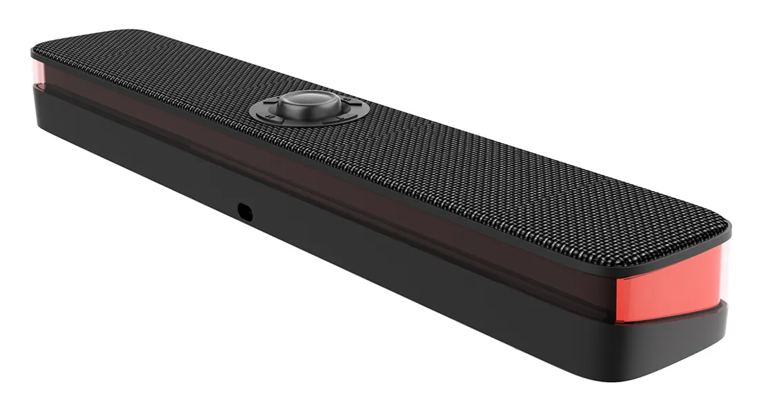 SADES soundbar Posevolt με RGB φωτισμό, 10W, Bluetooth & USB-C/USB, μαύρο