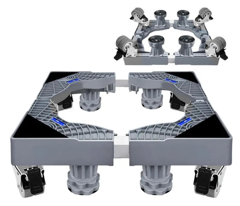 HOME USE βάση λευκών συσκευών HUH-0265 με ρόδες, ρυθμιζόμενη 42-66cm, έως 250kg, γκρι