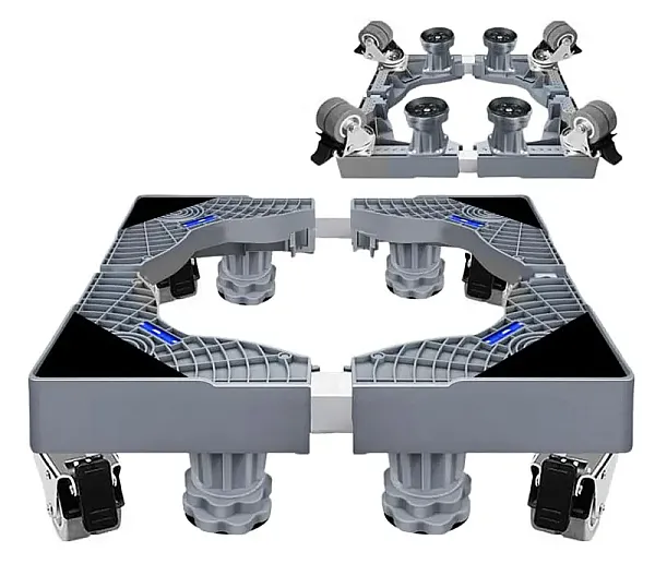 HOME USE βάση λευκών συσκευών HUH-0265 με ρόδες, ρυθμιζόμενη 42-66cm, έως 250kg, γκρι