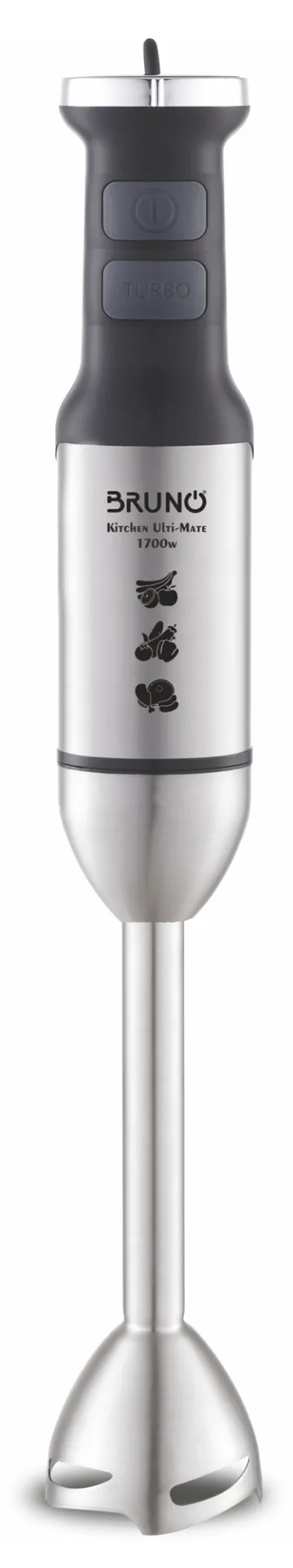 BRUNO ραβδομπλέντερ BRN-0249, 1700W, ρυθμιζόμενη ταχύτητα, 4 λεπίδες, inox-μαύρο