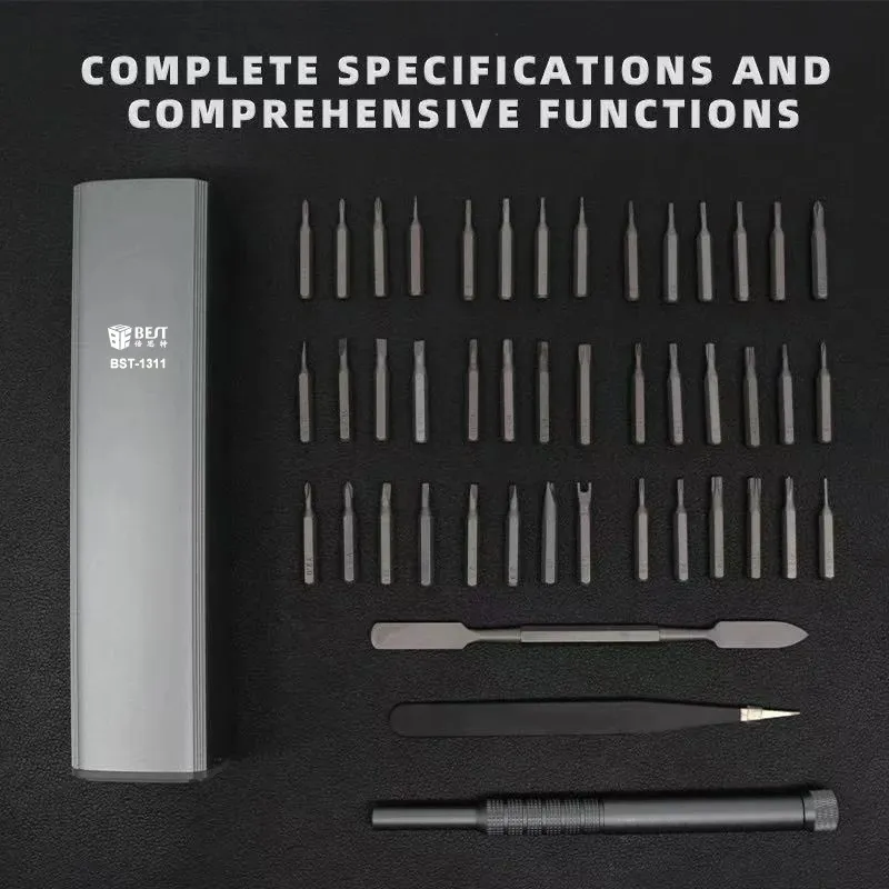 BEST σετ κατσαβίδι ακριβείας BST-1311 με 42 μύτες, με θήκη, 45τμχ