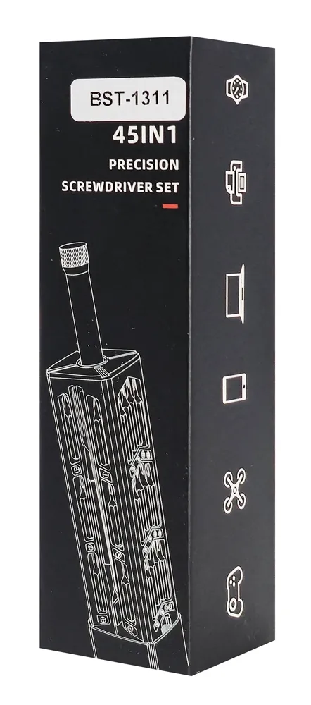 BEST σετ κατσαβίδι ακριβείας BST-1311 με 42 μύτες, με θήκη, 45τμχ