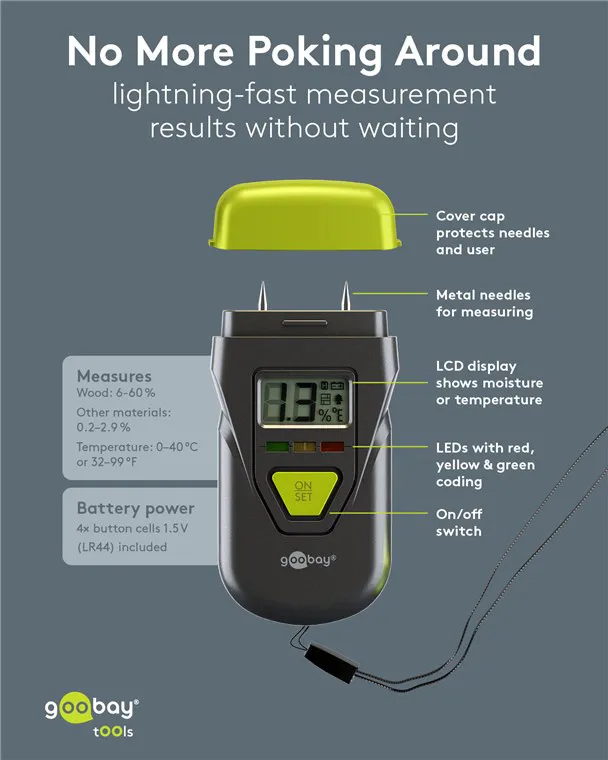 GOOBAY ψηφιακό θερμόμετρο & υγρασιόμετρο 77832