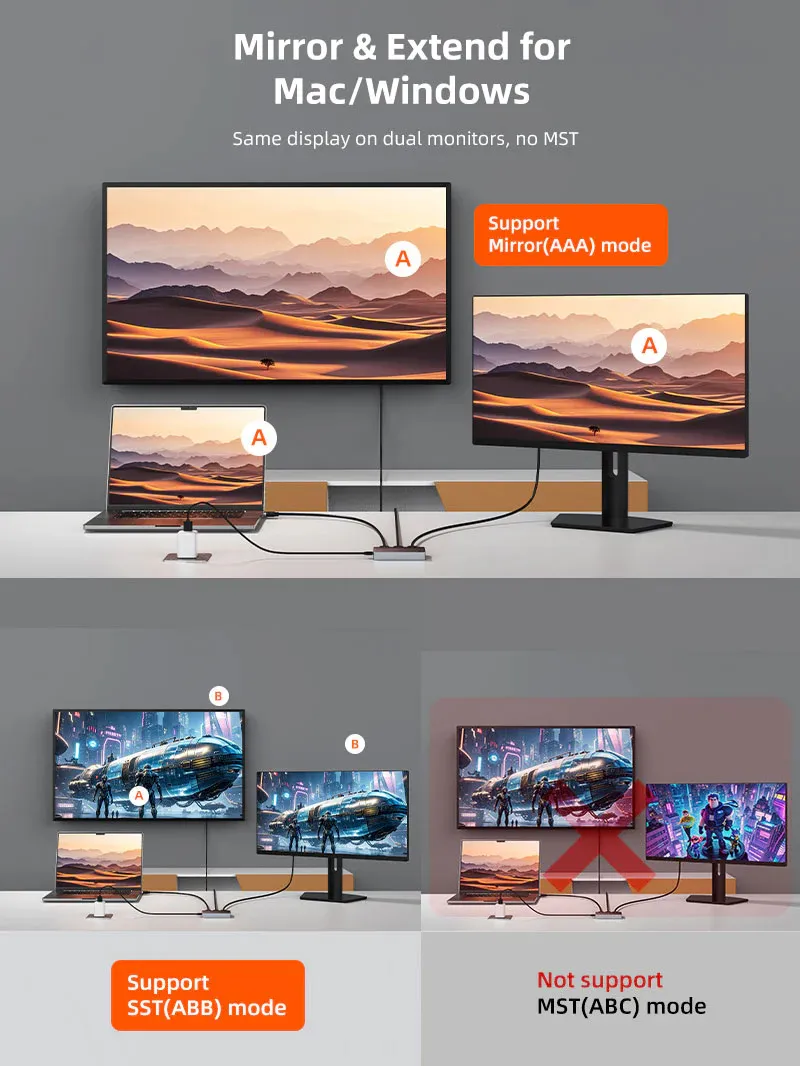 CABLETIME HDMI splitter CT-HSP4K2-AG, 1 σε 2, 4K/60Hz, uni-directional, γκρι