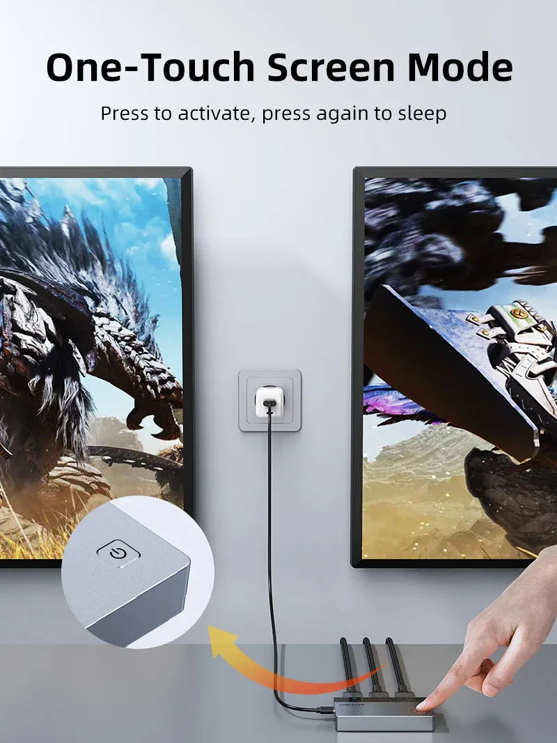 CABLETIME HDMI splitter CT-HSP4K2-AG, 1 σε 2, 4K/60Hz, uni-directional, γκρι