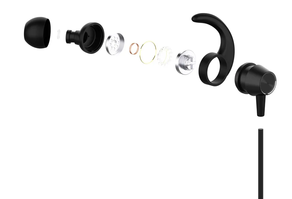 YISON earphones E14 με μαγνήτη, Bluetooth, 10mm, 65mAh, μαύρα