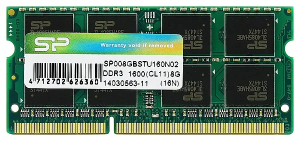 SILICON POWER Μνήμη RAM DDR3 SODimm, 8GB, 1600MHz, CL11