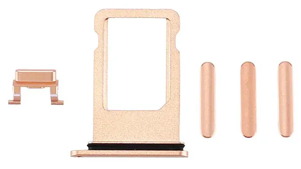 Υποδοχή κάρτας SIM και Side Button για iPhone 8, χρυσό