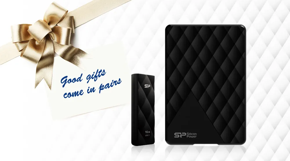 SILICON POWER εξωτερικός HDD 1TB Diamond D06, USB 3.2, μαύρος