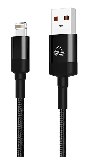 POWERTECH Καλώδιο USB σε Lightning eco round PTR-0082, copper, 1m, μαύρο