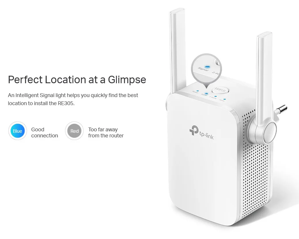TP-LINK AC1200 Wi-Fi Range Extender RE305, dual band, Ver. 4.0