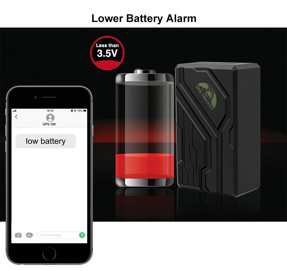 COBAN GPS Tracker Οχημάτων TK108B, GPS & GSM/GPRS, IP67, 10000mAh