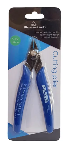 POWERTECH πλάγιος κόφτης PT-857, 5.15", μπλε