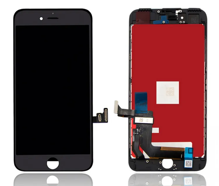 TW INCELL LCD για iPhone 7 Plus, camera-sensor ring, earmesh, μαύρη