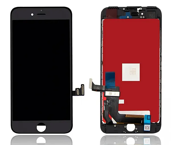 TW INCELL LCD για iPhone 7 Plus, camera-sensor ring, earmesh, μαύρη