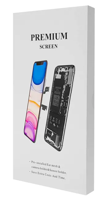 TW INCELL LCD για iPhone 8 Plus, camera-sensor ring, earmesh, μαύρη