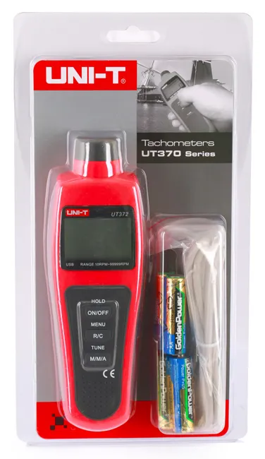 UNI-T ταχόμετρο UT372, με οθόνη LCD, USB