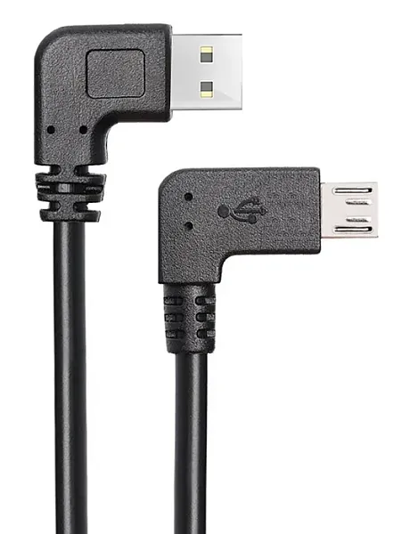 POWERTECH καλώδιο USB σε USB Micro CAB-U133, 90°, Easy USB, 1m, μαύρο