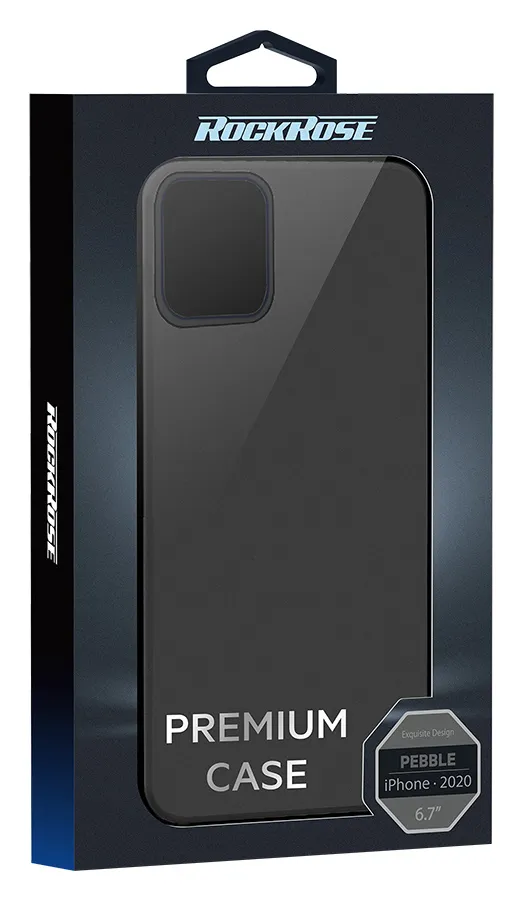 ROCKROSE θήκη Pebble για iPhone 12 mini, μαύρη