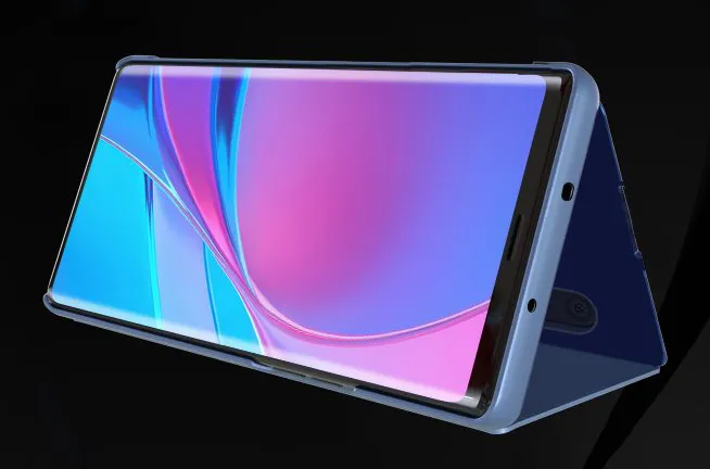 POWERTECH θήκη Clear view MOB-1551, Xiaomi Mi Note 10 Lite, μπλε