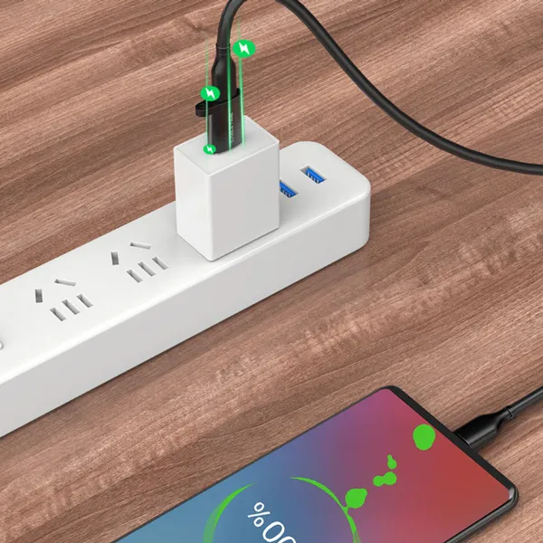 CABLETIME αντάπτορας USB-C σε USB CT-AMCF, 2.1A, 5Gbps, μαύρος