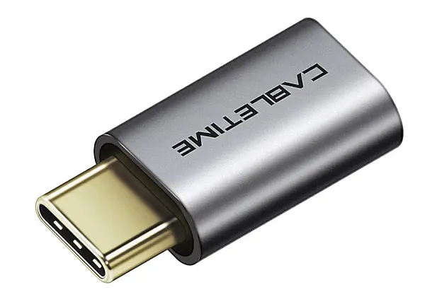 CABLETIME αντάπτορας USB-C σε micro USB CT-CMMCBF, 480Mbps, γκρι