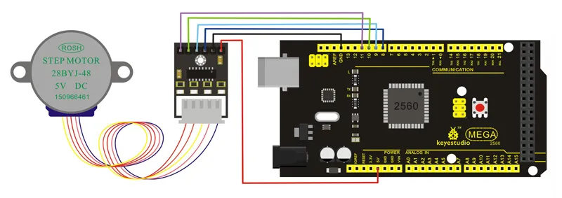 KEYESTUDIO stepper motor driver module και stepper motor KS0140, 5V