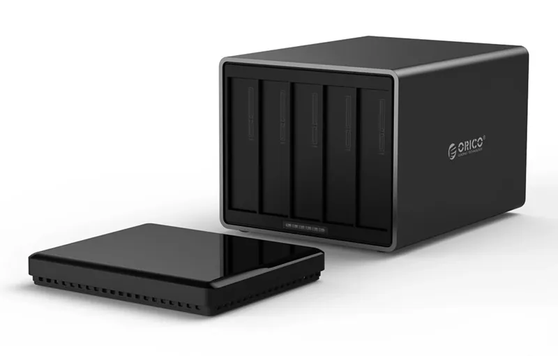 ORICO NAS για 5x 3.5" HDD NS500RU3 USB 3.0, 5Gbps, έως 80TB, μαύρη