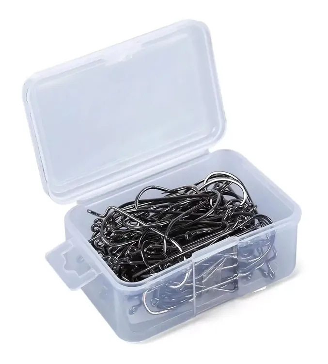 Αγκίστρια ψαρέματος FH080-N10-100JZ, με θήκη, No10, 100τμχ