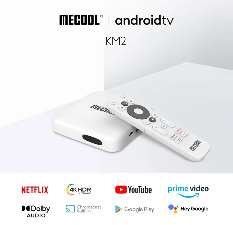 MECOOL TV Box KM2, Google & Netflix certificate, 4K, WiFi, Android 10
