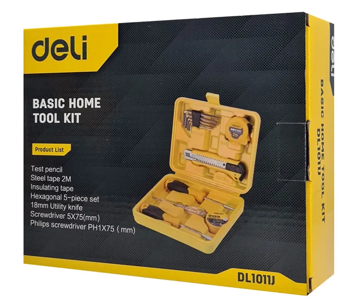 DELI σετ εργαλείων DL1011J, με θήκη, 11τμχ