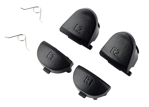 Ανταλλακτικά πλήκτρα SPPS4-0008 για χειριστήριο Dualshock PS4, μαύρα