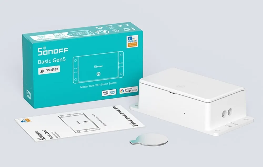 Έξυπνος διακόπτης Sonoff Basic R5 Gen5 WiFi (10A, Matter)
