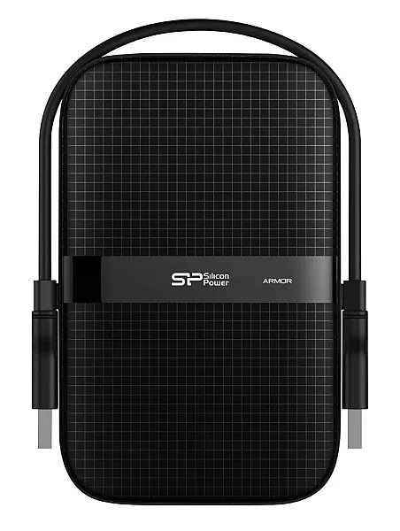 SILICON POWER εξωτερικός HDD Armor A60, 4TB, USB 3.2, μαύρος