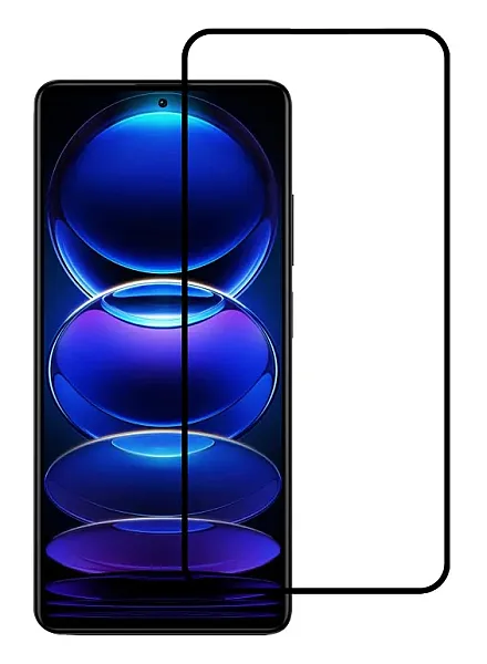 POWERTECH tempered glass 5D, full glue, Xiaomi Redmi Note 12/5G, μαύρο