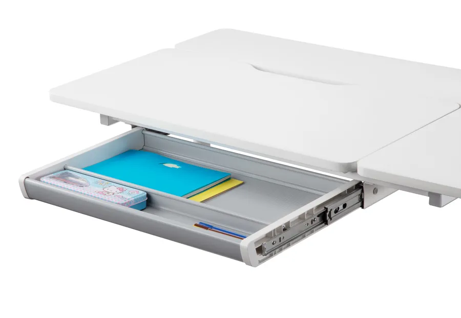 BRATECK παιδικό γραφείο E603, ρυθμιζόμενο, 100x60x54~76cm, λευκό